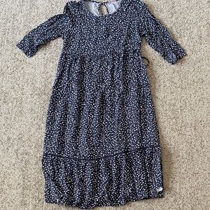Isabel Maternity by Ingrid & Isabel Navy Polka Dot Midi Dress